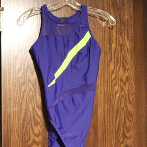 Christina Purple and Yellow One Piece Swimsuit